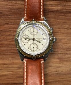 Breitling Series Speciale chronograph watch with leather strap and detailed dial.