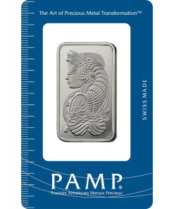 Lingote de oro y plata con un intrincado diseño de sirena, fabricado en Suiza.