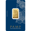 Gold bar featuring intricate artistic design, available at Houston Gold Exchange in Houston, TX.