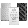 Lingote de plata de Suiza, 10 onzas, calidad platino, con el sello de Englehard.