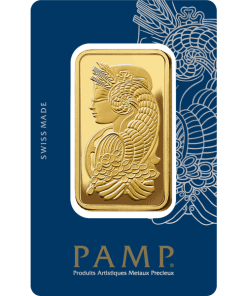 Gold bar featuring an artistic design, ideal for investment and jewelry at Houston Gold Exchange.